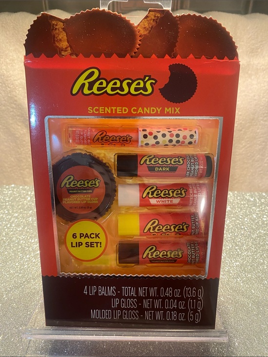 hershey Other - Reese's Scented Candy Mix 6-Pack Lip Balm And Gloss Set